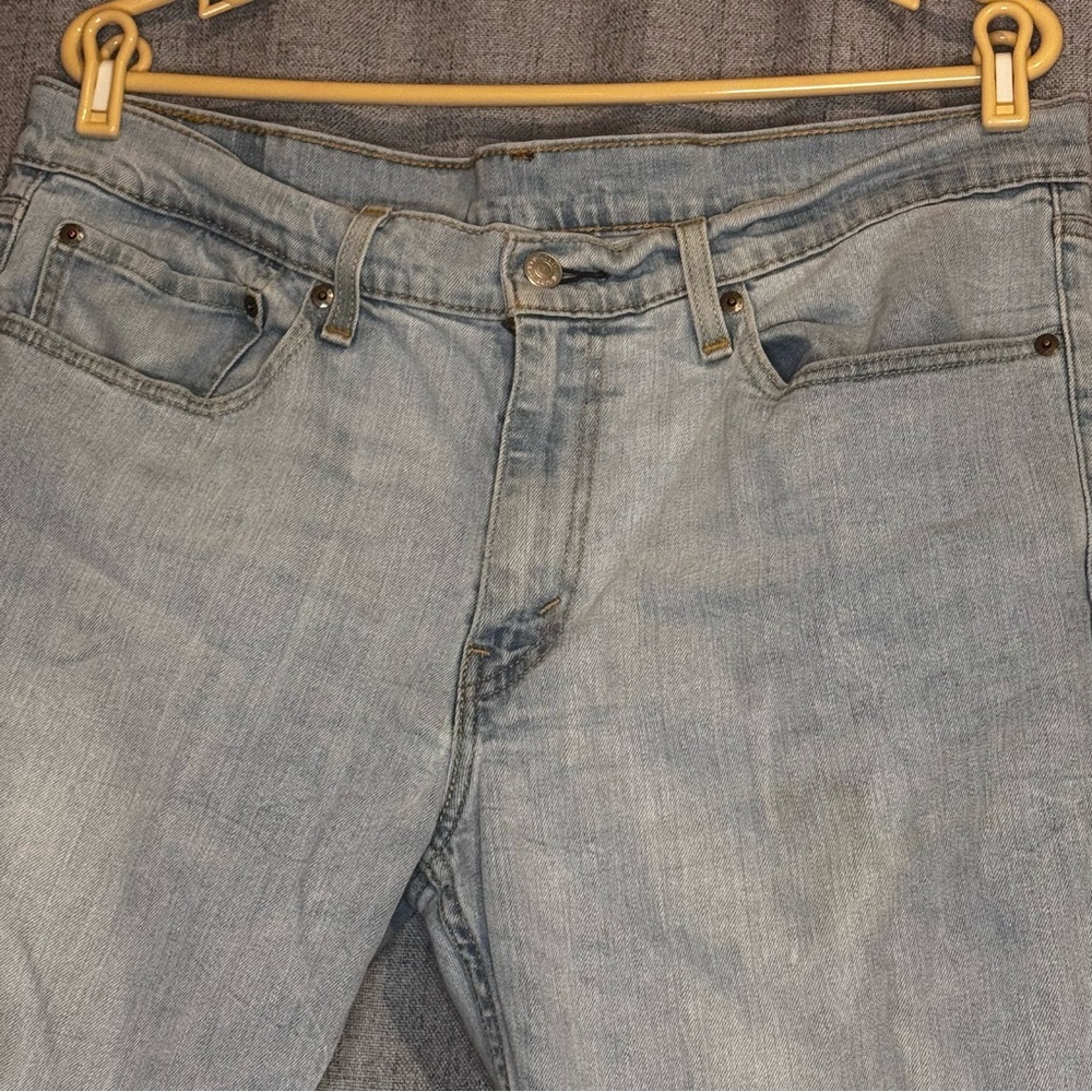 Levi’s 511 Slim Fit Jeans 36x32 Light Wash Faded Y2K 90s Denim - Picture 5 of 8